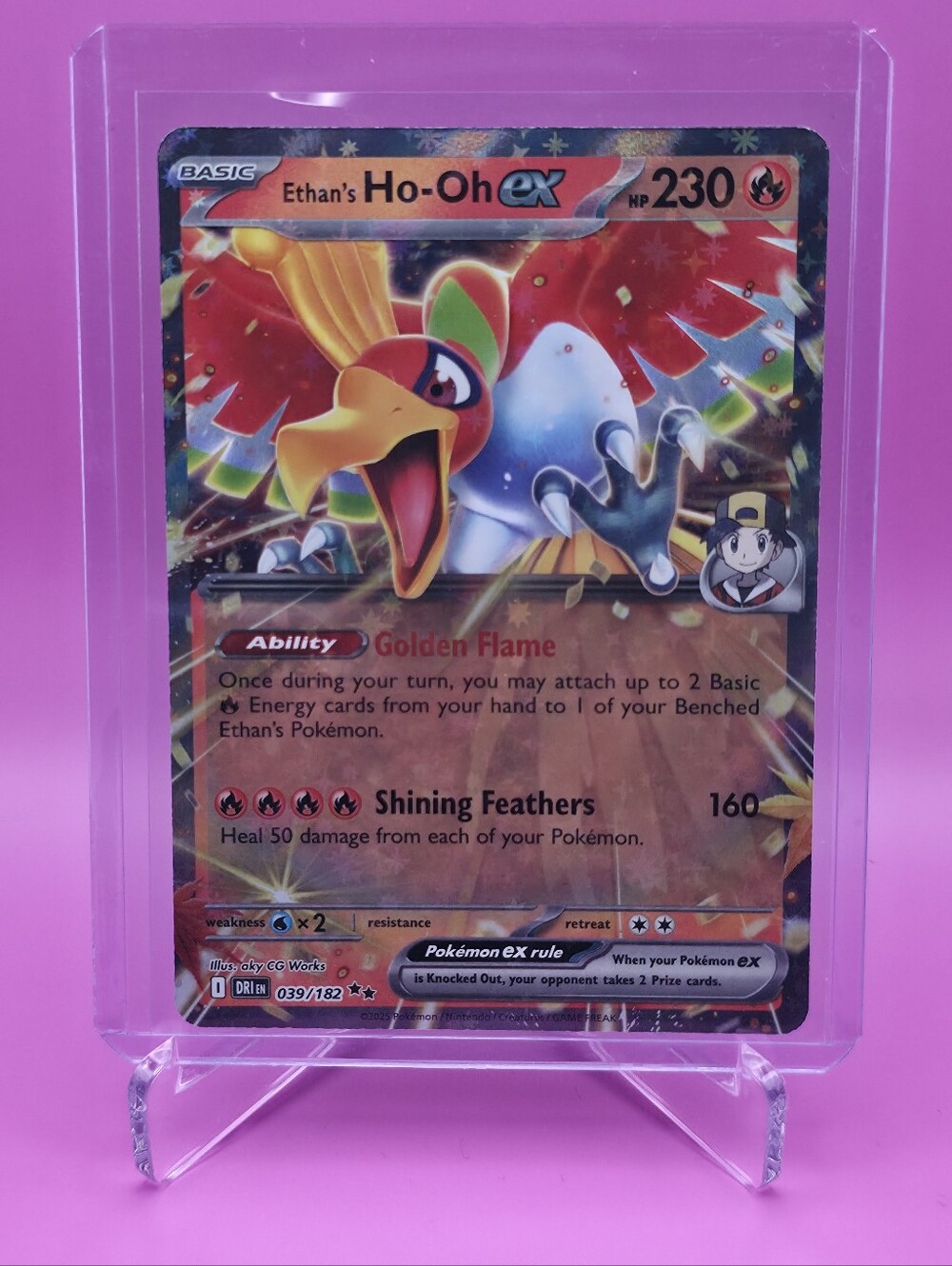 Pokémon TCG - Ethan's Ho-Oh ex - Destined Rivals - Double Rare - 039/182